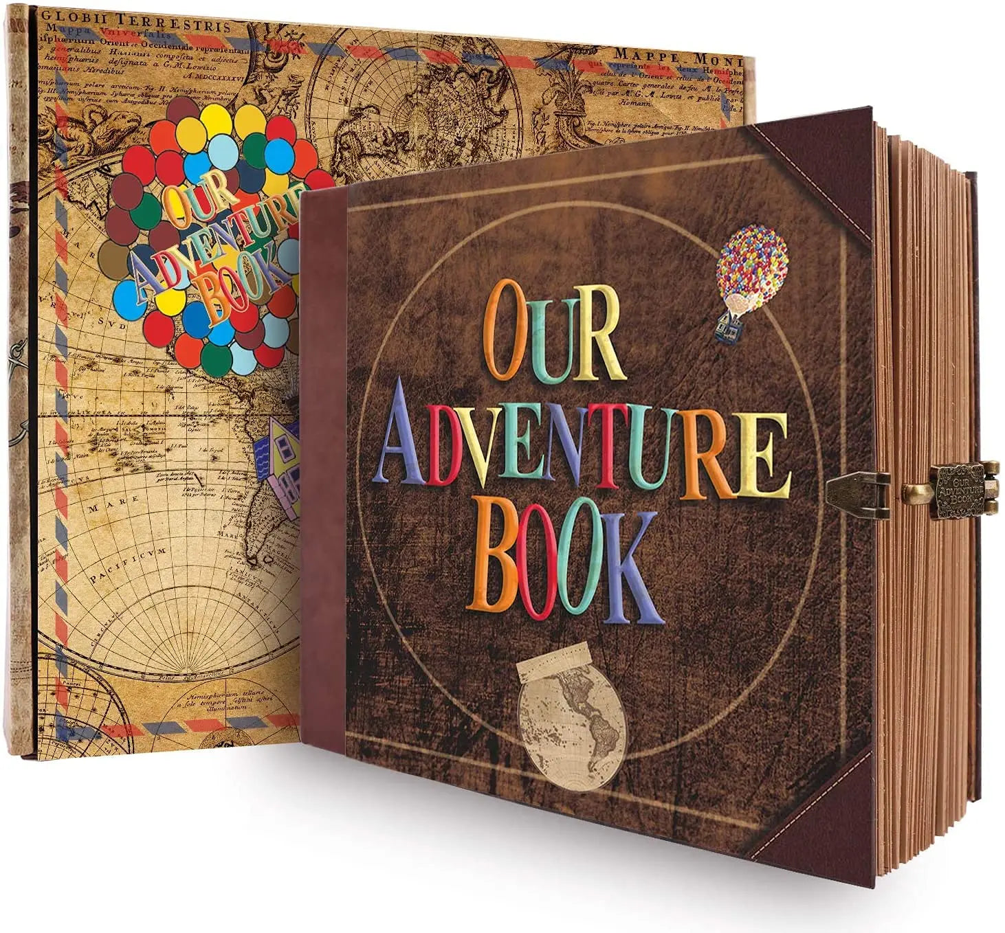 ELMAS 146 Page DIY Adventure Scrapbook Photo Album - Al Masam Stationery LLC