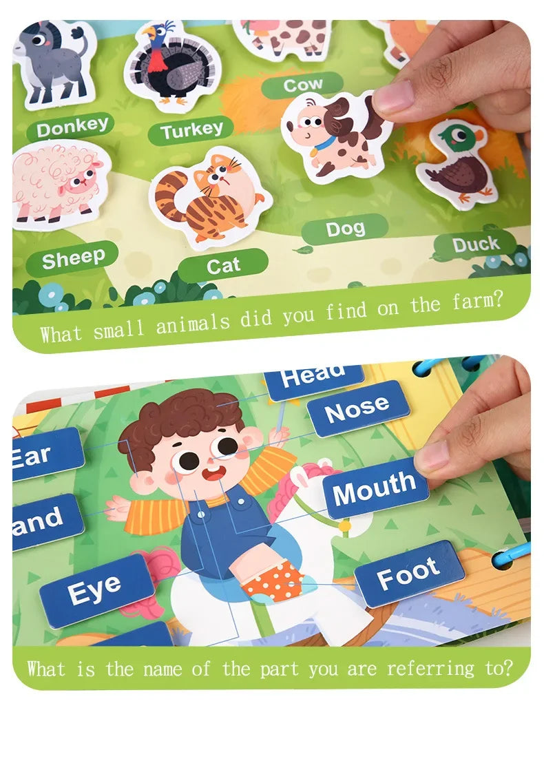ELMAS Montessori Baby Busy Book for Early Learning Fun - Al Masam Stationery LLC