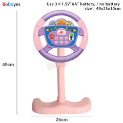 ELMAS Infant Shining Electric Steering Wheel Toy for Kids - Al Masam Stationery LLC