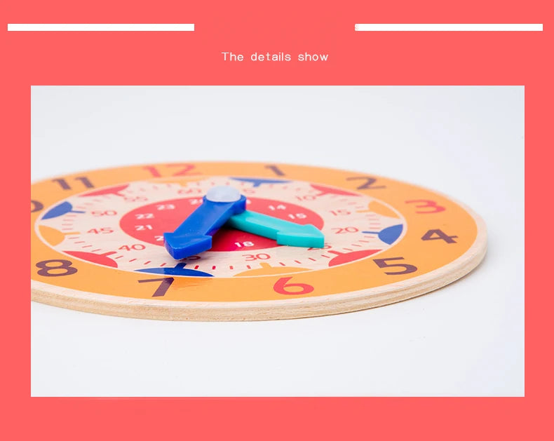 ELMAS Children Montessori Clock Jigsaw Toy for Teaching - Al Masam Stationery LLC