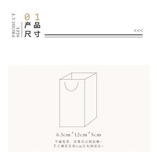 ELMAS Elegant Square Gift Bags With Artificial Flower - Al Masam Stationery LLC