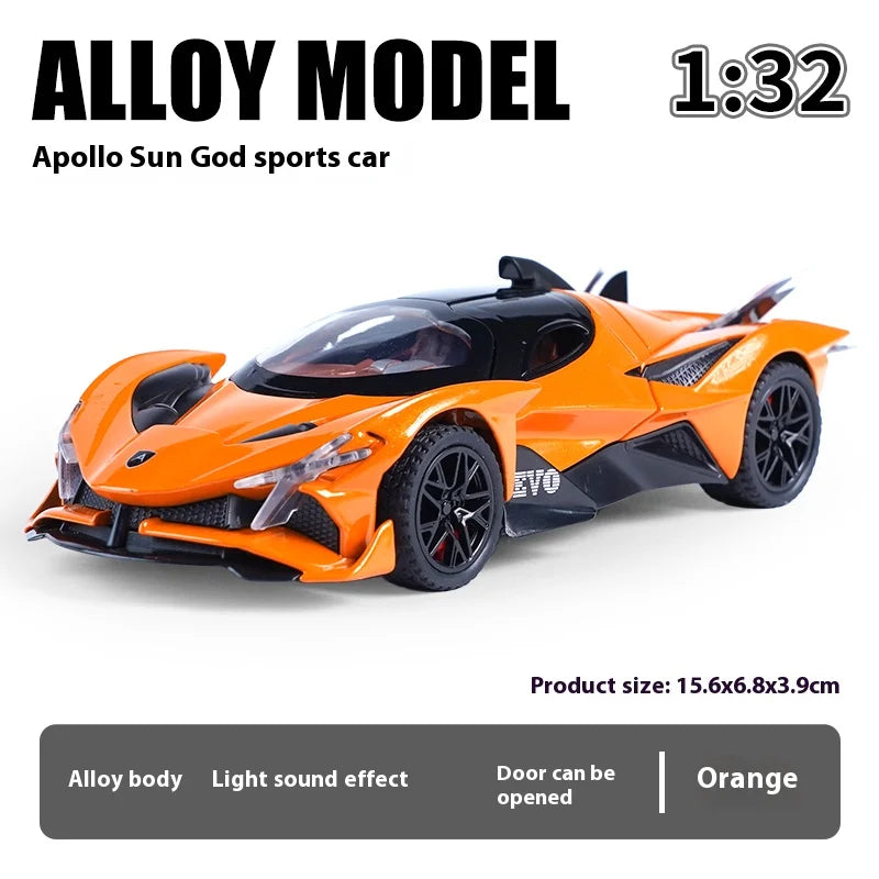 ELMAS 1:32 Scale Apollo EVO Alloy Toy Model with Lights - Al Masam Stationery LLC