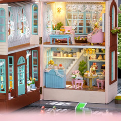 ELMAS Creative DIY Wooden Dollhouse for Kids’ Fun