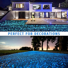 ELMAS Glowing Pebbles for Garden & Aquarium Decor