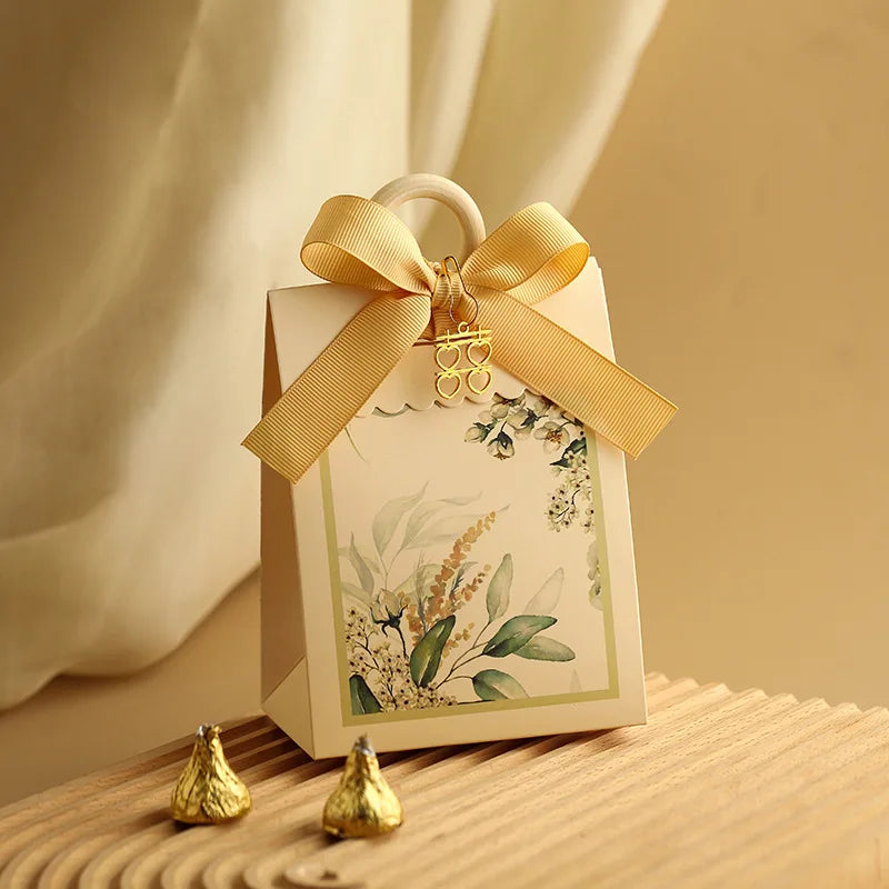 ELMAS Elegant 10/20/50Pcs Paper Gift Boxes With Ribbons - Al Masam Stationery LLC