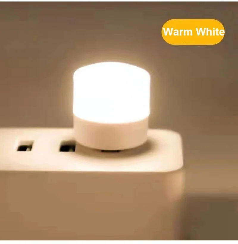 ELMAS Mini USB Night Light Warm White Eye Protection Bulb - Al Masam Stationery LLC