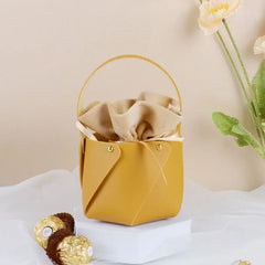 ELMAS Leather Gift Bag With Velvet Candy Box Supplies - Al Masam Stationery LLC
