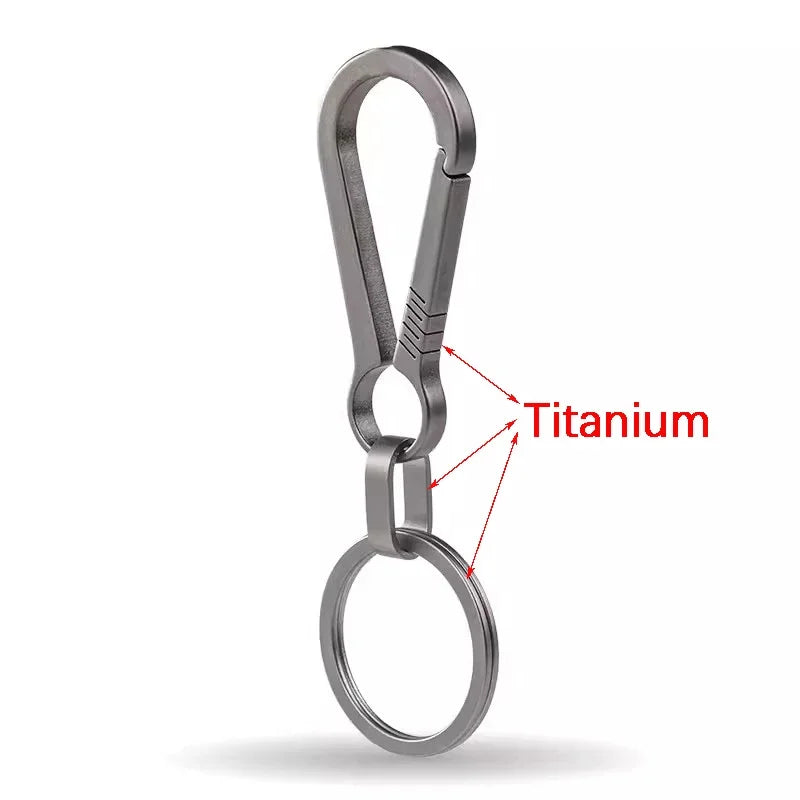 ELMAS Titanium Carabiner Keychain & Bottle Opener - Al Masam Stationery LLC