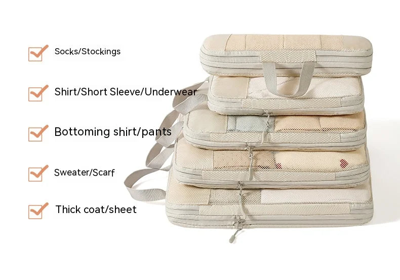 ELMAS Compression Packing Cubes for Travel Organizers - Al Masam Stationery LLC