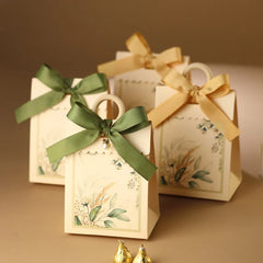 ELMAS Elegant 10/20/50Pcs Paper Gift Boxes With Ribbons - Al Masam Stationery LLC
