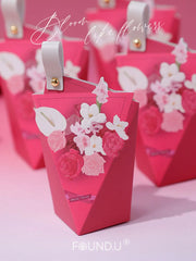 ELMAS High-End Candy Box Flower Chocolate Wedding Favor