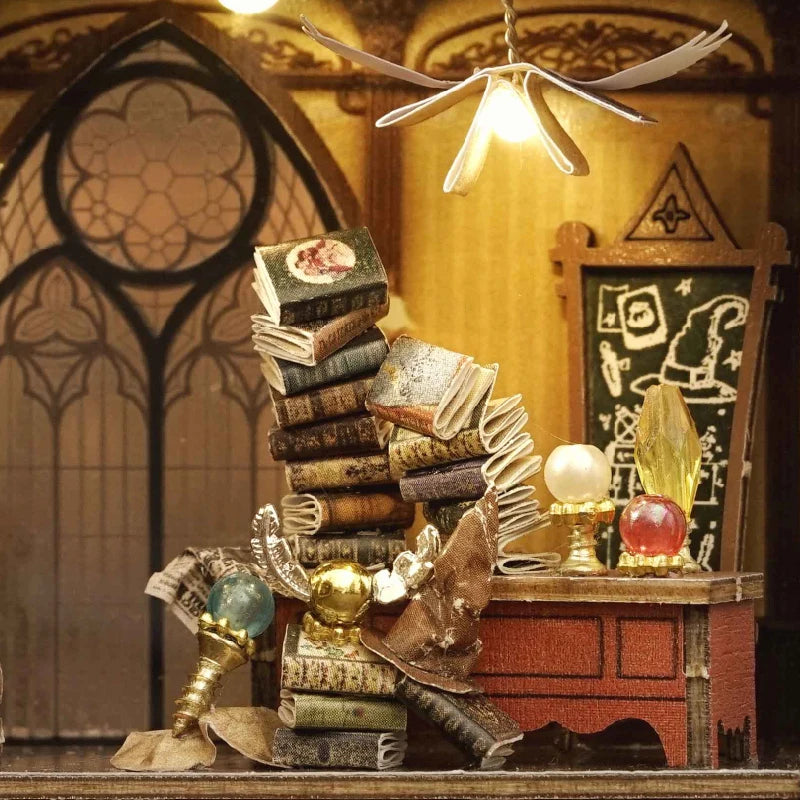 ELMAS Enchanting DIY Mini Dollhouse with LED Lights - Al Masam Stationery LLC