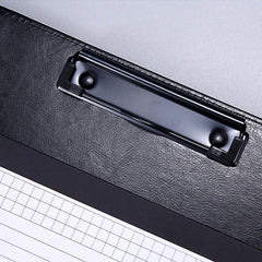 ELMAS Premium Black Leather Executive Portfolio Folder - Al Masam Stationery LLC