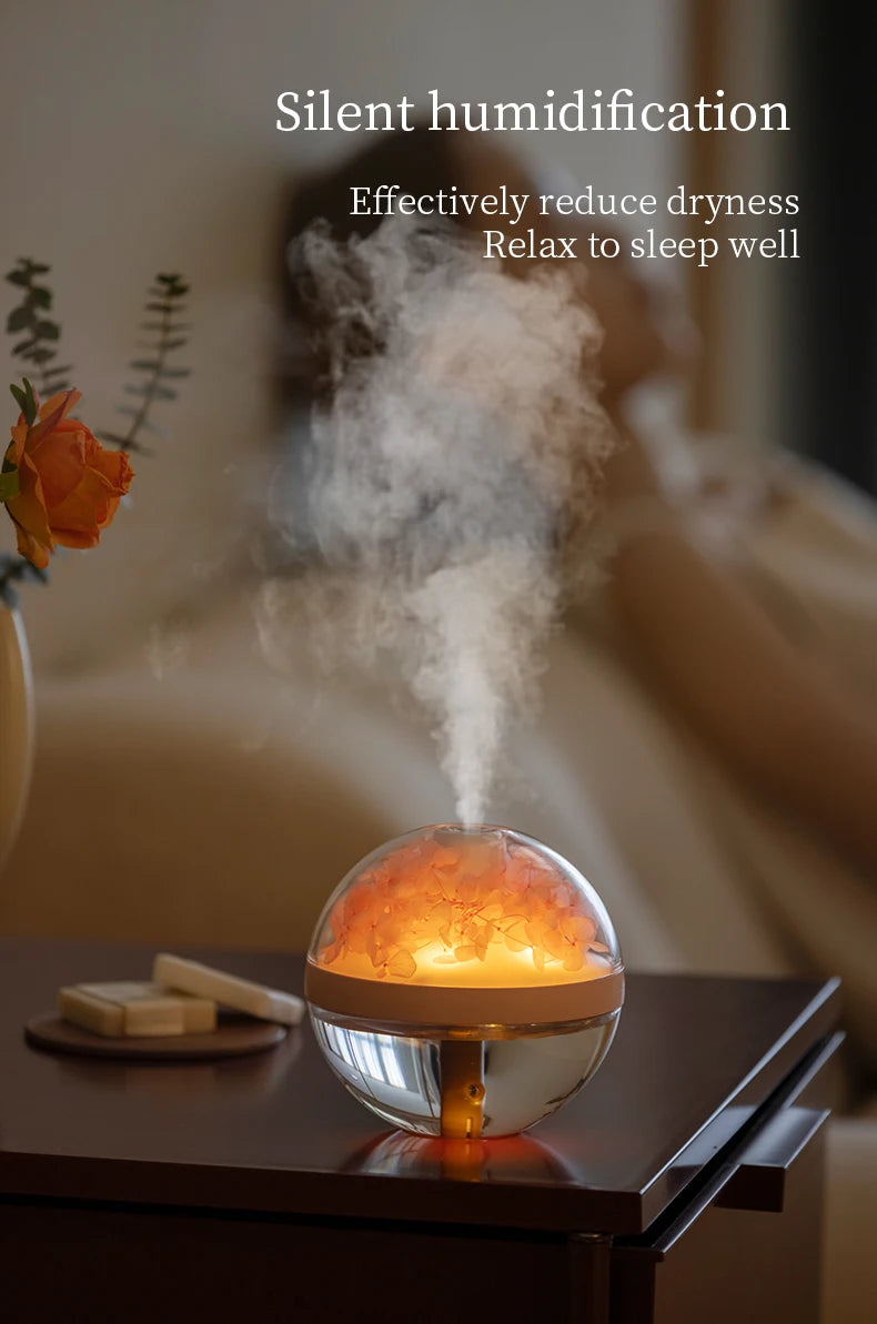 ELMAS 270ML USB Rechargeable Air Humidifier With LED Light - Al Masam Stationery LLC