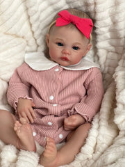 ELMAS 19-Inch Realistic Reborn Baby Doll with 3D Skin & Hair - Al Masam Stationery LLC