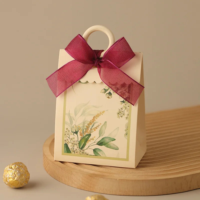 ELMAS Elegant 10/20/50Pcs Paper Gift Boxes With Ribbons - Al Masam Stationery LLC