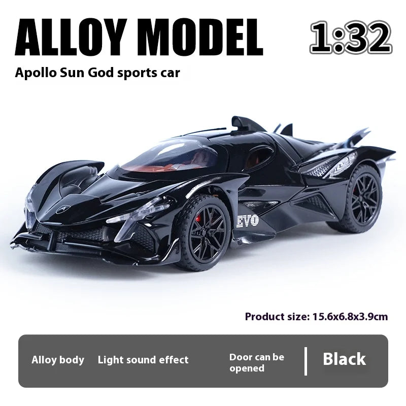 ELMAS 1:32 Scale Apollo EVO Alloy Toy Model with Lights - Al Masam Stationery LLC