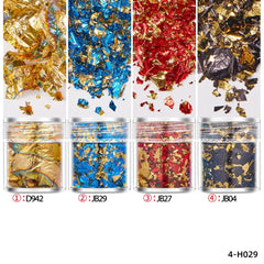 ELMAS Sparkling Gold Leaf Flakes for Creative DIY Projects