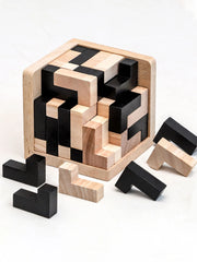 ELMAS 3D Wooden Puzzles IQ Toy 54pcs Educational Game - Al Masam Stationery LLC