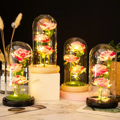 ELMAS Elegant LED Galaxy Rose Trio - Perfect Gift!