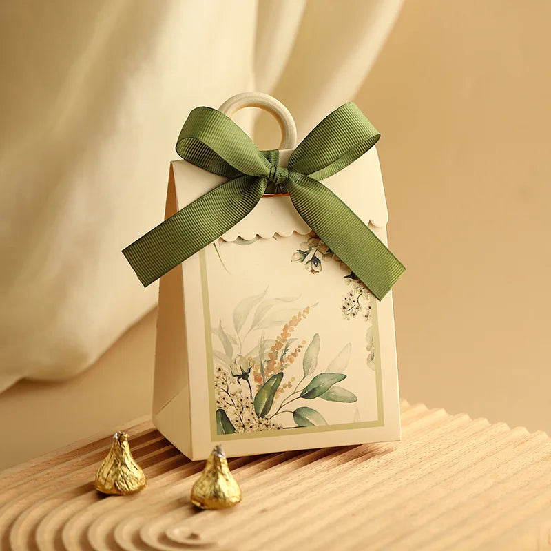 ELMAS Elegant 10/20/50Pcs Paper Gift Boxes With Ribbons - Al Masam Stationery LLC