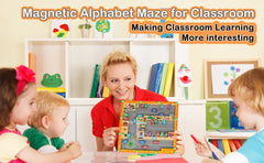 ELMAS Magnetic Alphabet Puzzle for Toddler Learning