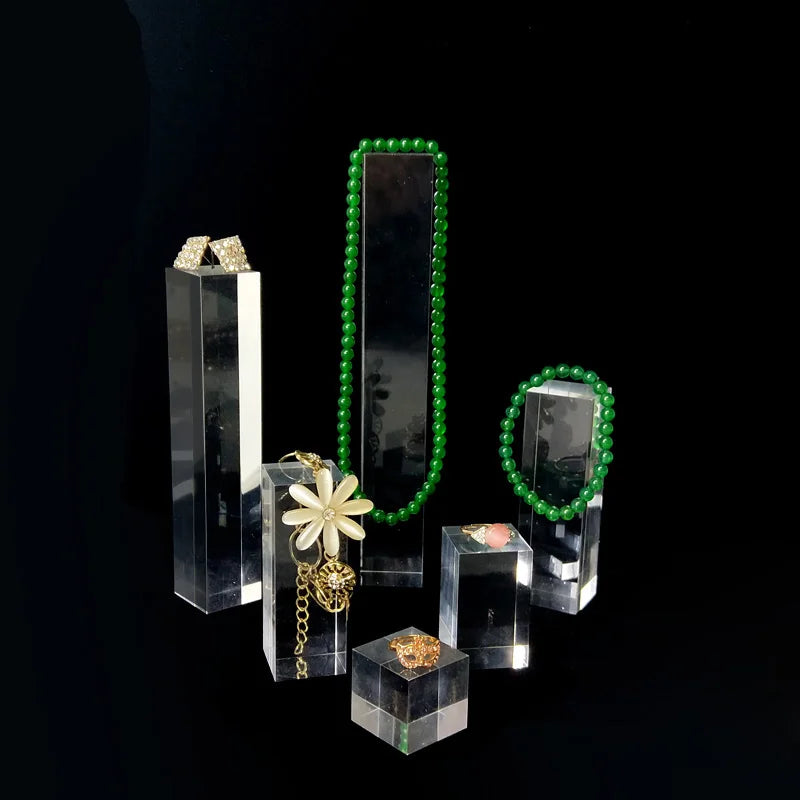 ELMAS Acrylic Blocks Jewelry Holder Display Stand Rack - Al Masam Stationery LLC