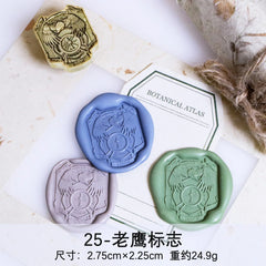 Eagle Pegasus Fox Frosted Fire Seal Stamp Diy Craft Toy Multi-Layer Handbook Brass Stamp Head Envelope Invitation Letter Toys