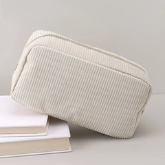 ELMAS Stylish Corduroy Pencil Case for All Ages