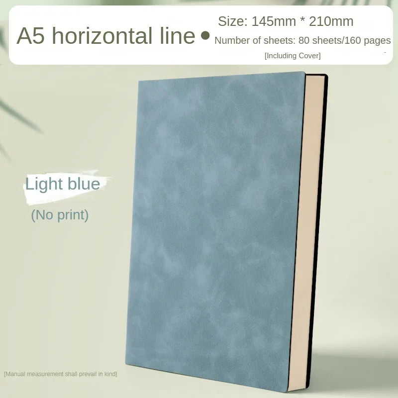 ELMAS A5 Leather Book Skin Notepad for Business Use - Al Masam Stationery LLC