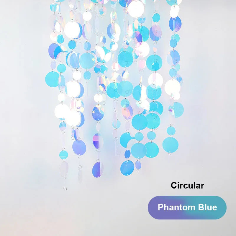 ELMAS Gold Sequins Party Glitter Curtain Backdrop 50/100 Pcs - Al Masam Stationery LLC