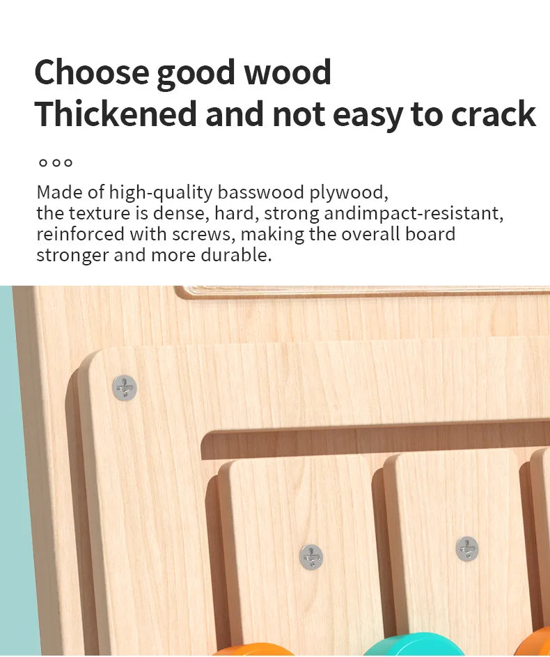 ELMAS Montessori Wooden Color Shape Matching Game Board - Al Masam Stationery LLC