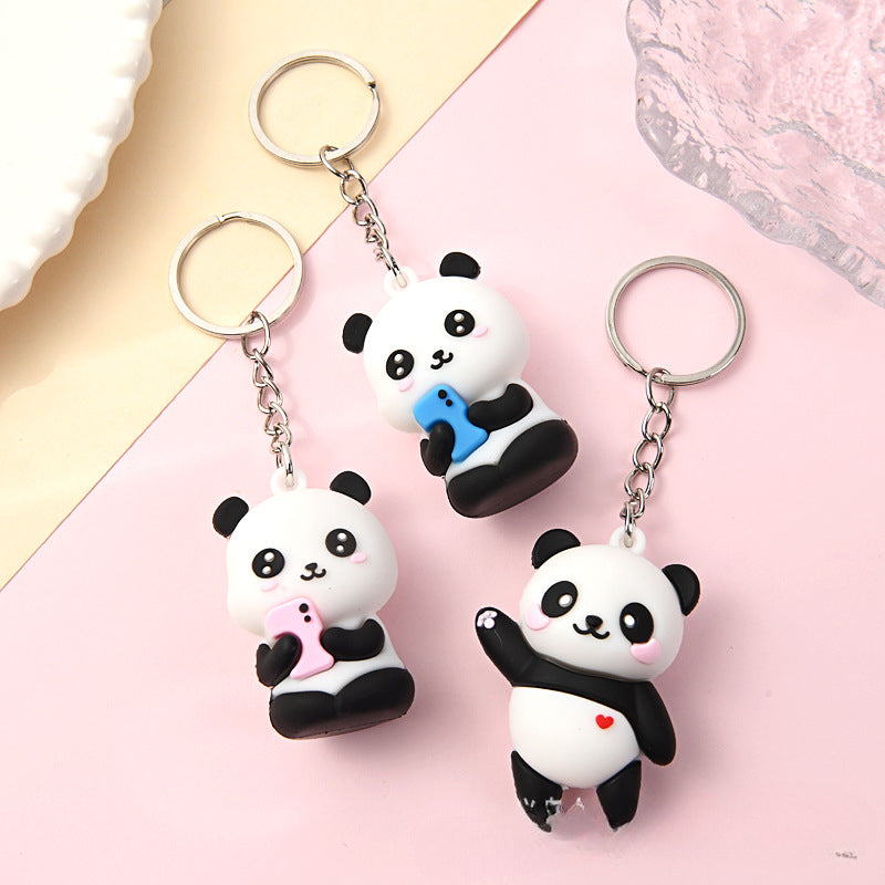 ELMAS Adorable Panda Couple Keychain for Women - Al Masam Stationery LLC