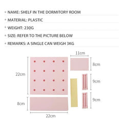 ELMAS Punch Free Pegboard Wall Organizer for Home Decor - Al Masam Stationery LLC