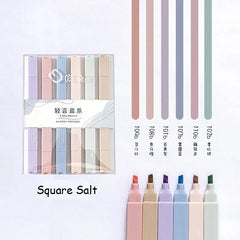 ELMAS Kawaii Double-Ended Pastel Highlighter Set