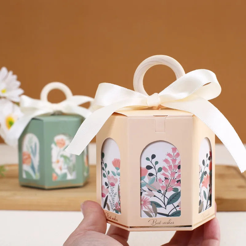 ELMAS Hexagon Flower Candy Gift Boxes For Kids Parties - Al Masam Stationery LLC