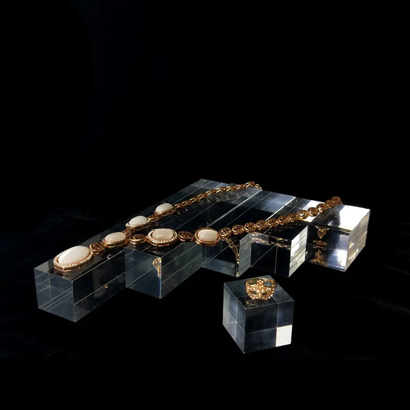 ELMAS Acrylic Blocks Jewelry Holder Display Stand Rack - Al Masam Stationery LLC