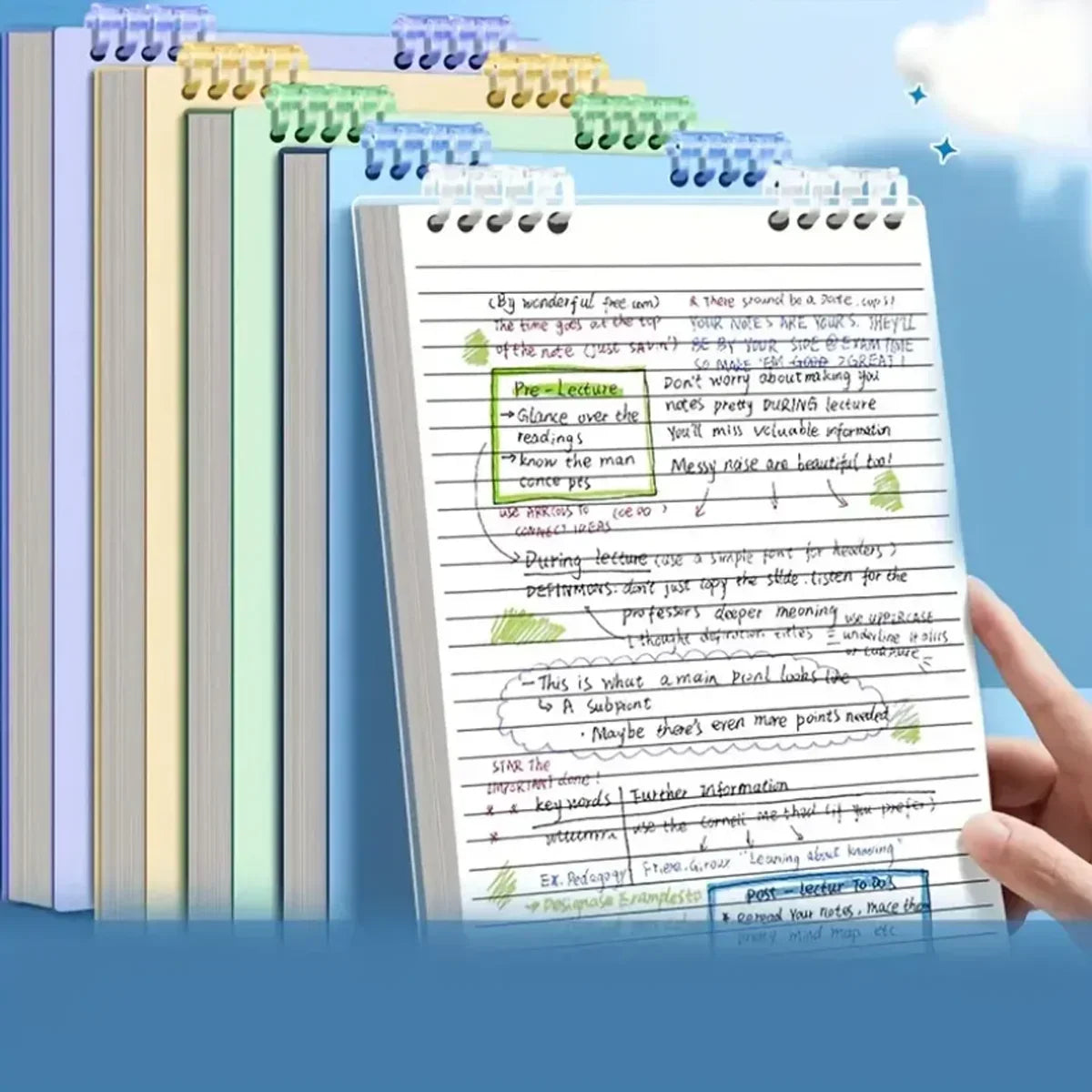 ELMAS A5 Spiral Notebook - Thick 60 Sheet Journal - Al Masam Stationery LLC