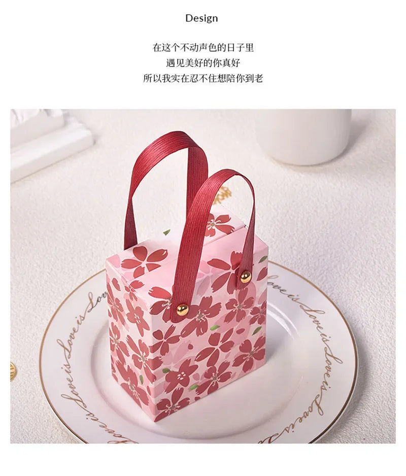 ELMAS Pink Cherry Blossom Candy Gift Boxes 10-100Pcs - Al Masam Stationery LLC