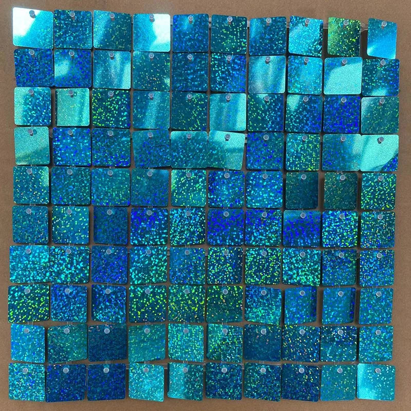 ELMAS 24 Pcs Shimmer Sequin Backdrop Blue Black Decor - Al Masam Stationery LLC