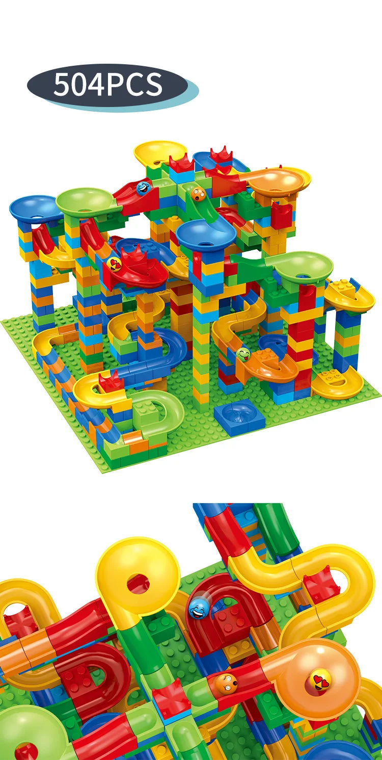 ELMAS Creative Marble Run Building Blocks Set - Al Masam Stationery LLC