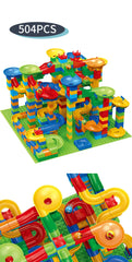 ELMAS Creative Marble Run Building Blocks Set