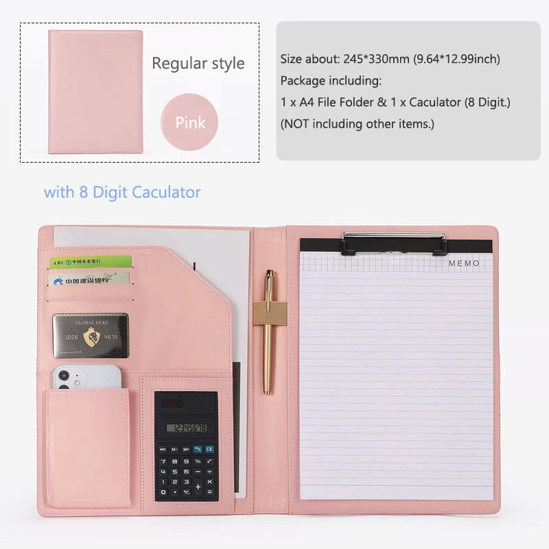 ELMAS Executive Leather Padfolio for Professionals - Al Masam Stationery LLC