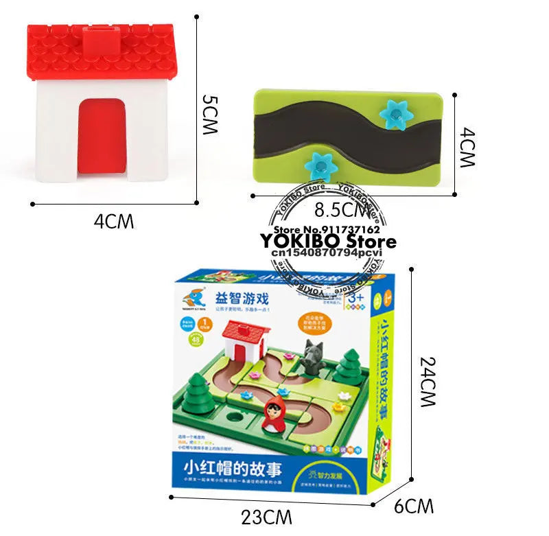 ELMAS Little Red Riding Hood IQ Training Puzzle Game - Al Masam Stationery LLC