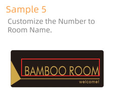 ELMAS Acrylic Modern Door Plate Customize House Number - Al Masam Stationery LLC