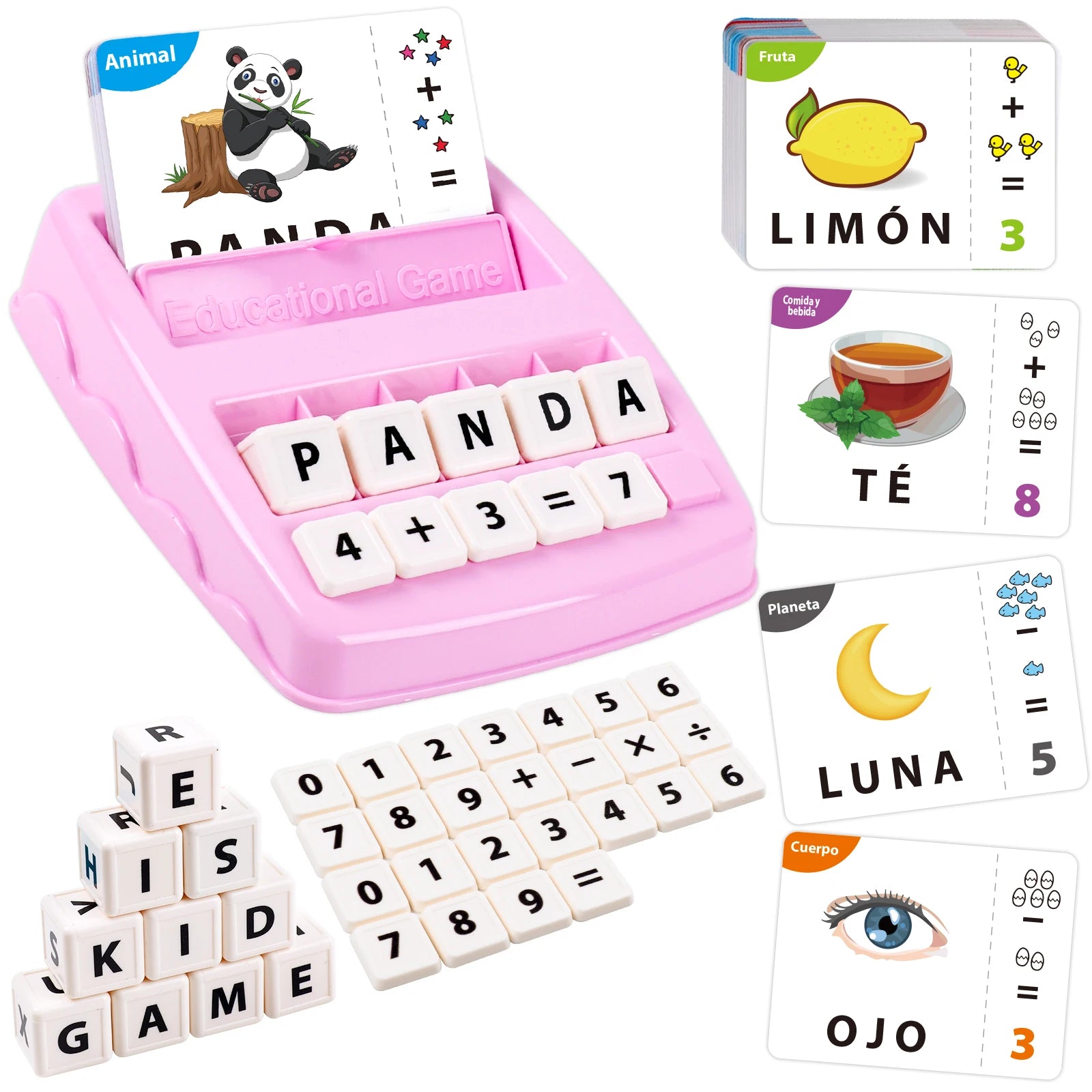 ELMAS 2 in 1 Learning Toy for Letter and Number Games - Al Masam Stationery LLC