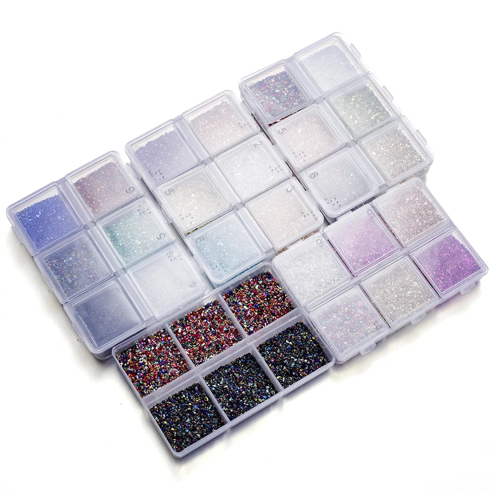 ELMAS Crushed Glass Stones for DIY Resin Crafts & Nail Art - Al Masam Stationery LLC