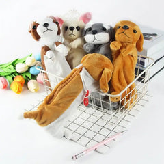 ELMAS Kawaii Plush Dog Pencil Case for School & Office - Al Masam Stationery LLC