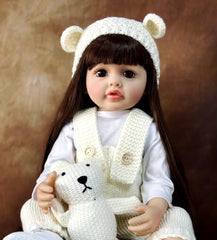 ELMAS Realistic 50CM Silicone Reborn Baby Girl Doll Toy - Al Masam Stationery LLC