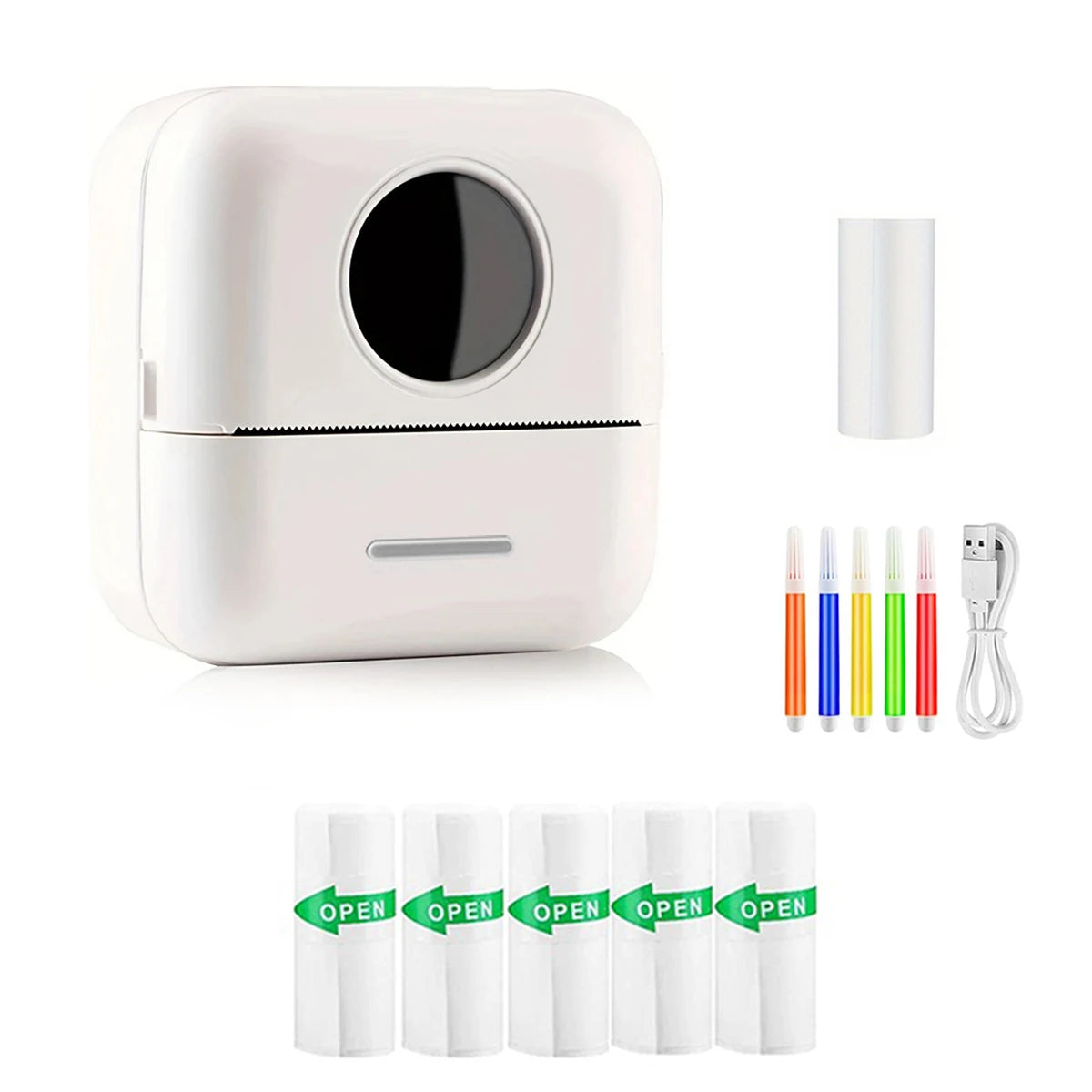 ELMAS Portable Inkless Mini Thermal Printer for Photos & Notes - Al Masam Stationery LLC